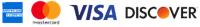 Accepted payment methods: American Express, Mastercard, Visa, and Discover